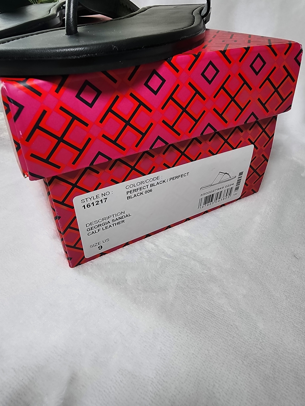 Tory Burch Black Miller Patent Thong Sandals - Picture 5 of 8